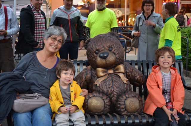 Cute family with Teddy Bear